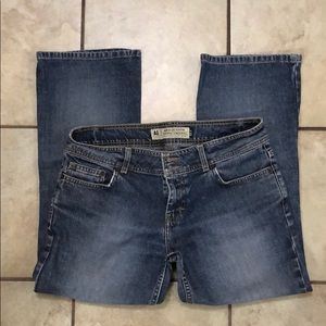 American Eagle flare leg cropped jeans